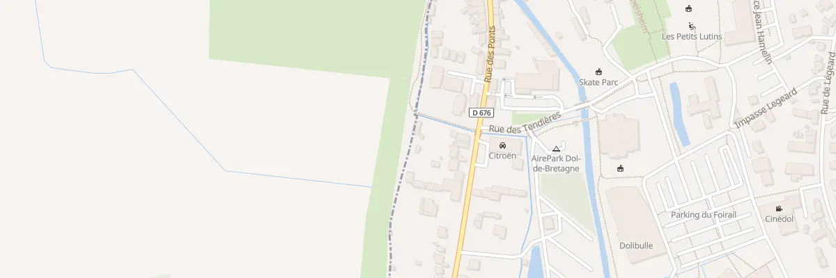 Plan du 2 Rue de Dinan à Dol-de-Bretagne