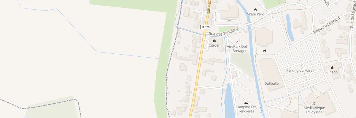 Plan du 8 Rue de Dinan à Dol-de-Bretagne