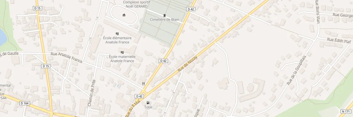 Plan du 8 Rte de Nozay à Blain