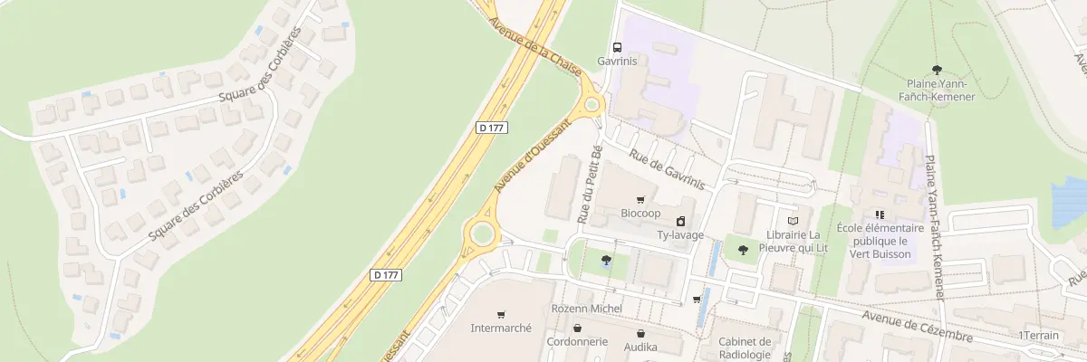 Plan du 1 Rue du Petit Bé à Bruz