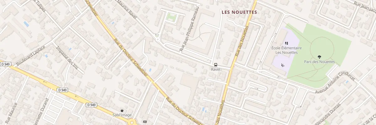 Plan du 9 Rue Maurice Ravel aux Sables-d’Olonne