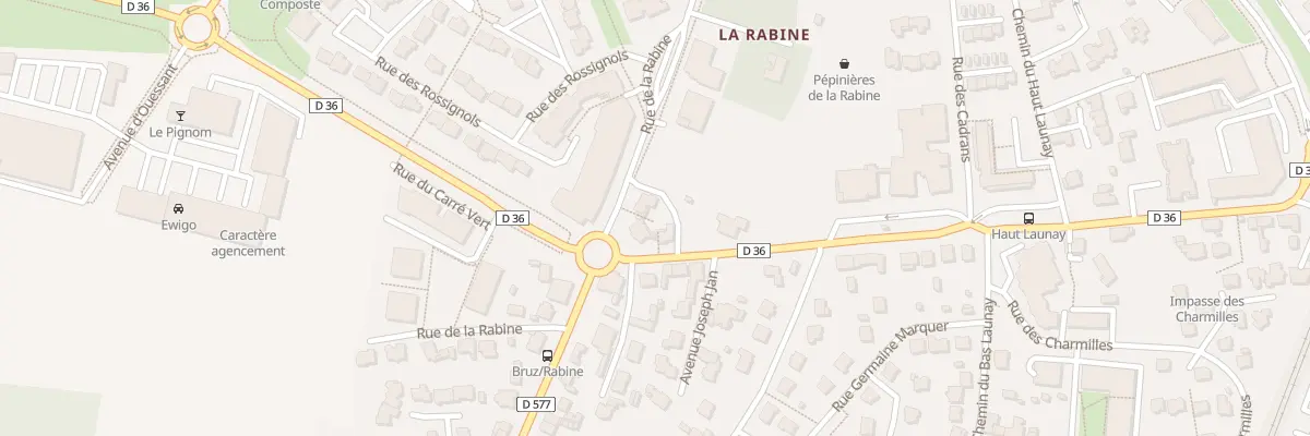 Plan du 3 Rue de la Rabine à Bruz