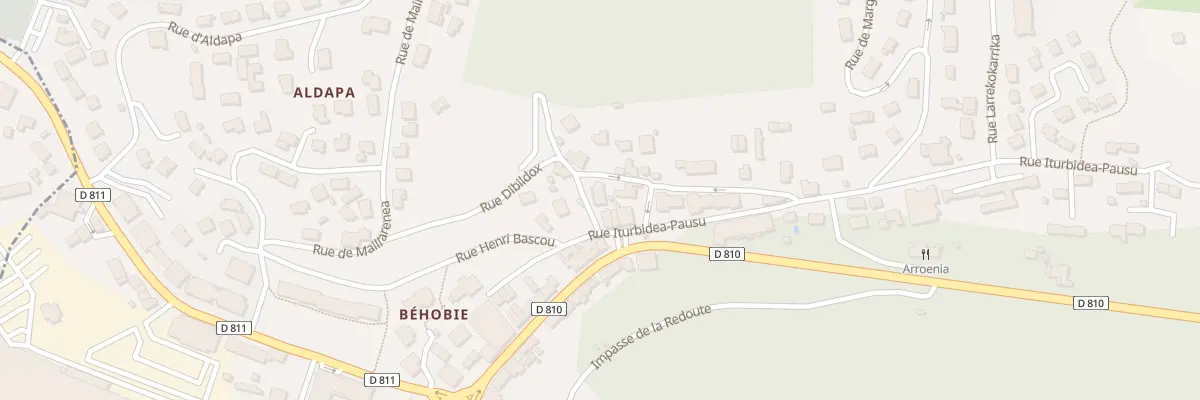 Plan du 2 Rue Dibildox à Urrugne