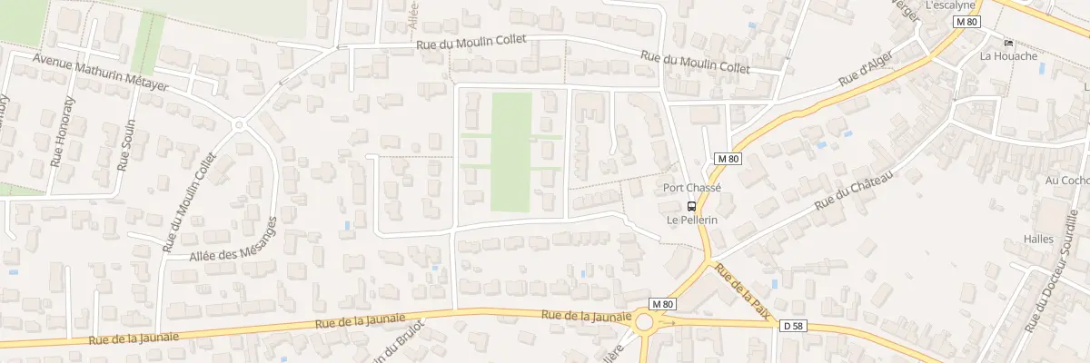 Plan du 8 Rue Jean Jaurès au Pellerin