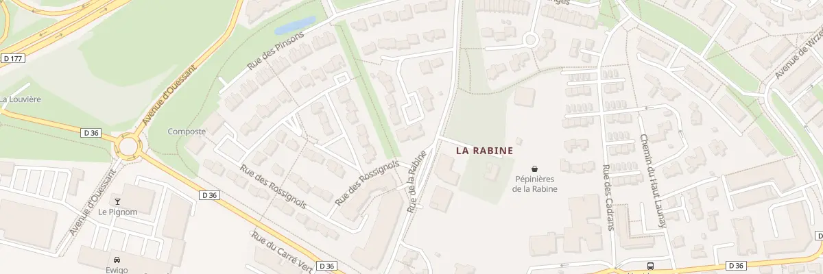 Plan du 9 All des Bouvreuils à Bruz