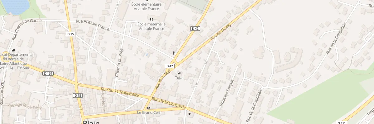 Plan du 1 Rue de Nozay à Blain