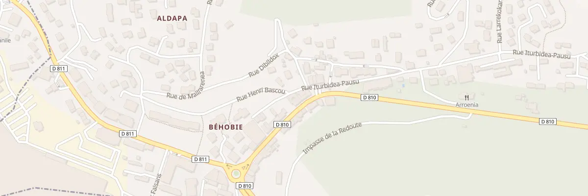 Plan du 5 Imp de l’Eglise de Pausu à Urrugne
