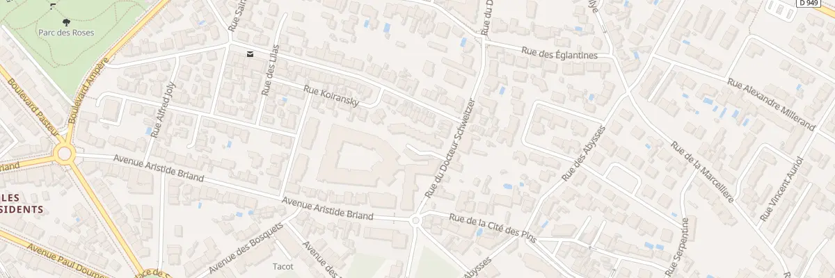 Plan du 9 Rue du Docteur Schweitzer aux Sables-d’Olonne