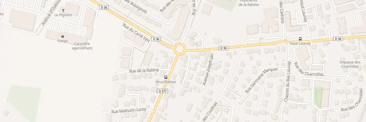 Plan du 5 Rue de la Rabine à Bruz