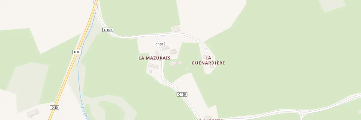 Plan du 3 La Mazurais à Baguer-Morvan