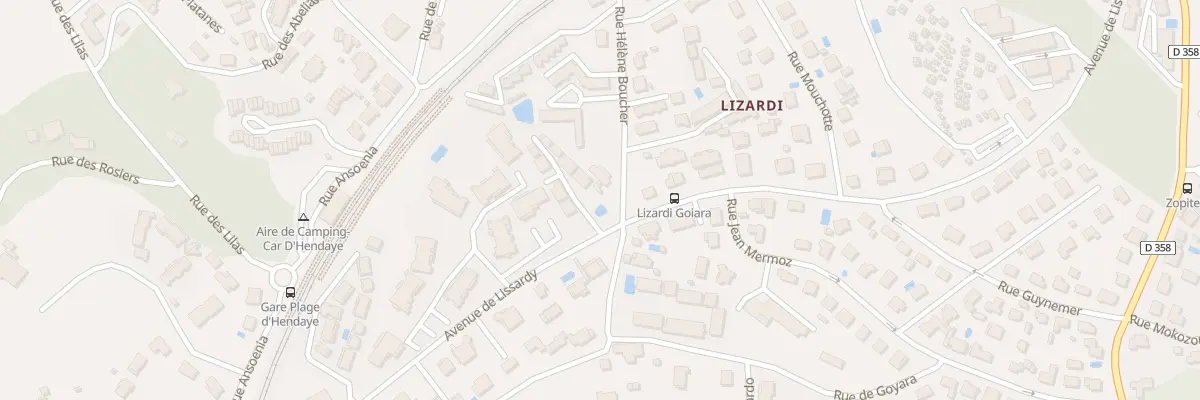 Plan du 9 Av de Lissardy à Hendaye