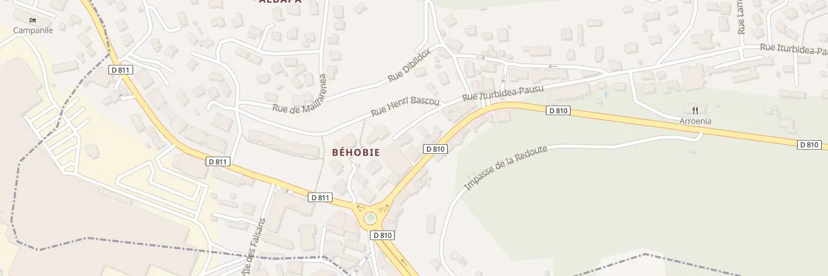 Plan du 13 Imp de l’Eglise de Pausu à Urrugne