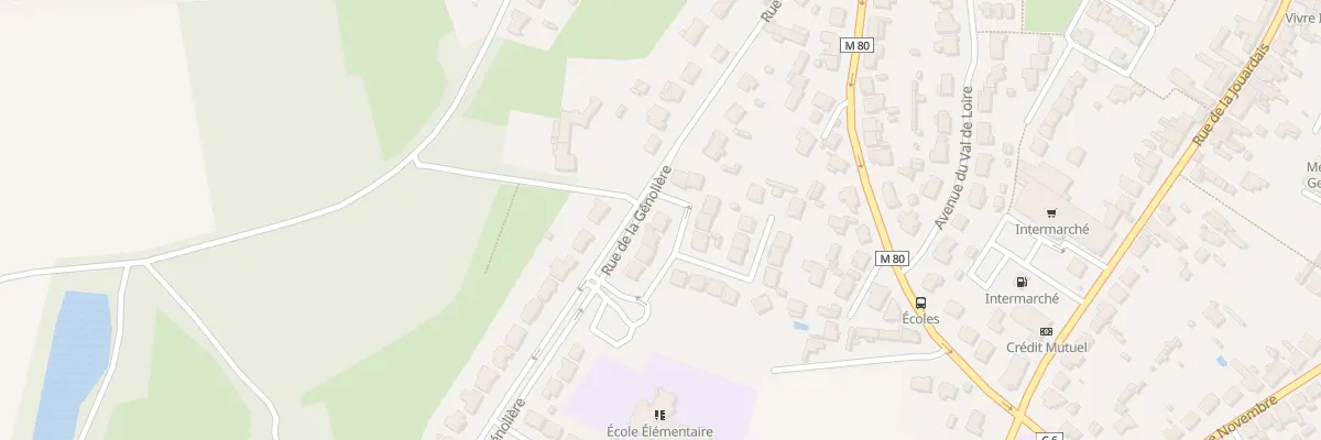 Plan du 2 Rue Maryse Bastie au Pellerin