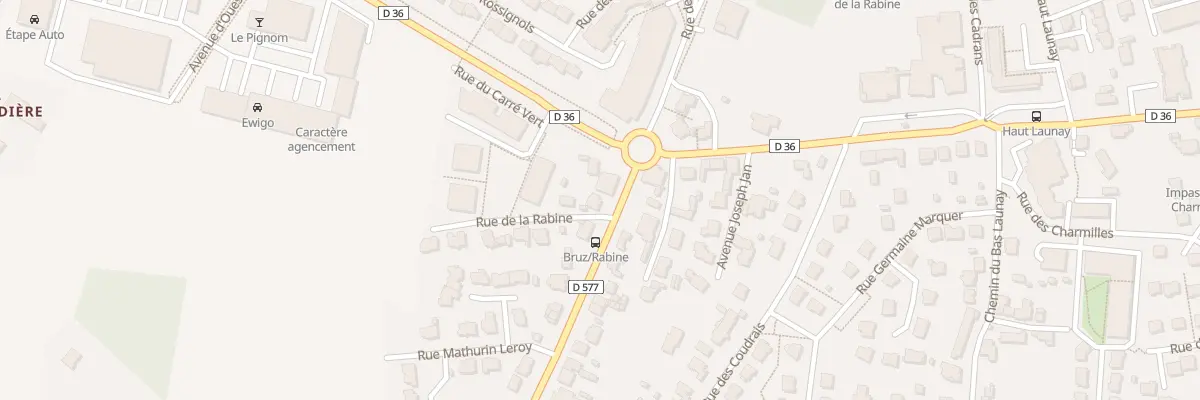 Plan du 6 Rue de la Rabine à Bruz