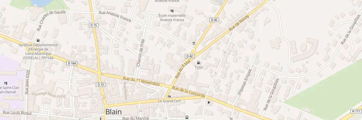 Plan du 8 Rue du 8 Mai à Blain