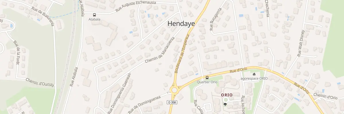 Plan du 71 Bd de l’Empereur à Hendaye