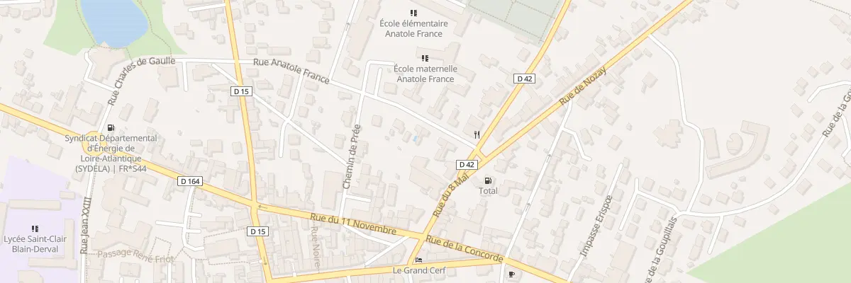 Plan du 6 Rue Anatole France à Blain