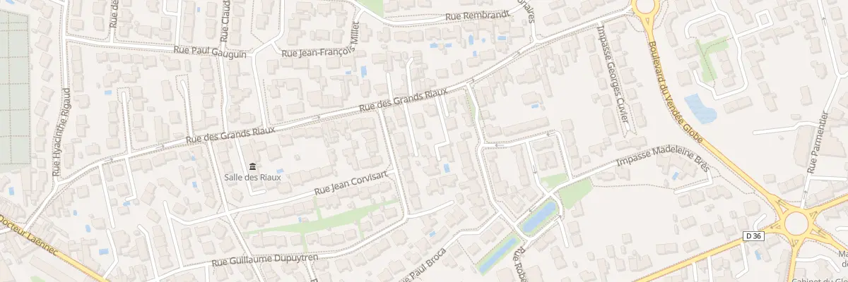 Plan du 68T Rue des Grands Riaux aux Sables-d’Olonne