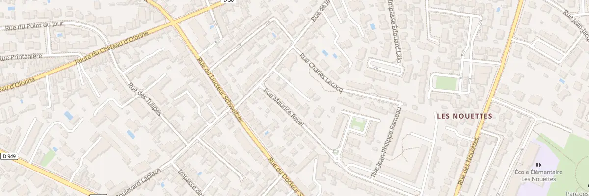 Plan du 28 Rue Maurice Ravel aux Sables-d’Olonne