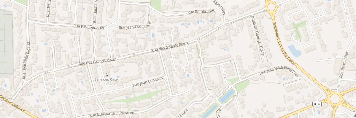Plan du 68 Rue des Grands Riaux aux Sables-d’Olonne