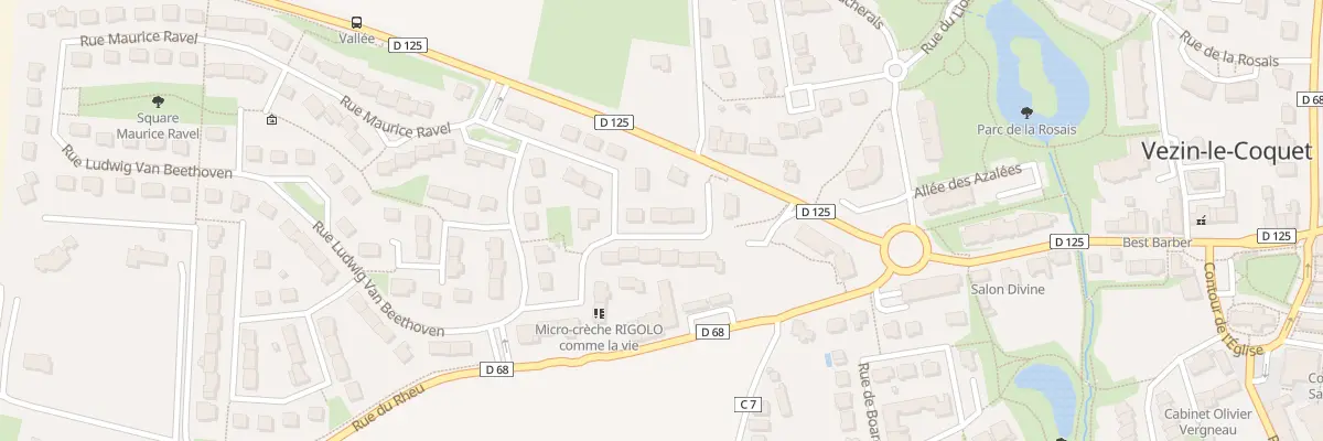 Plan du 3 Rue Hector Berlioz à Vezin-le-Coquet