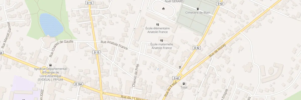 Plan du 11 Rue Anatole France à Blain