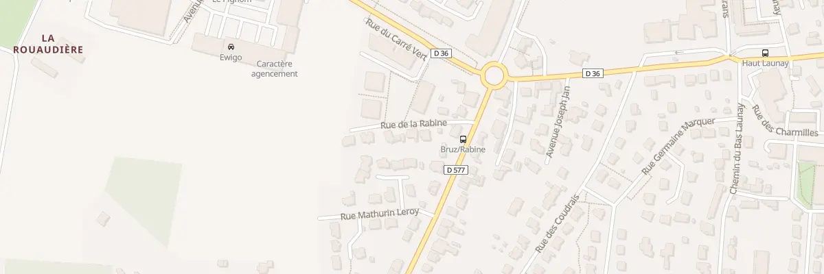 Plan du 12 Rue de la Rabine à Bruz