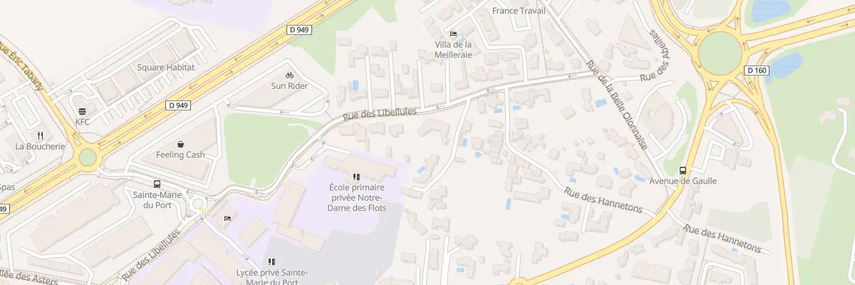 Plan du 9 Rue des Libellules aux Sables-d’Olonne