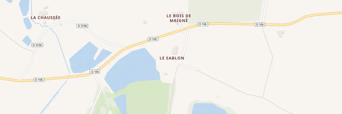 Plan du 8 Le Sablon à Vignoc