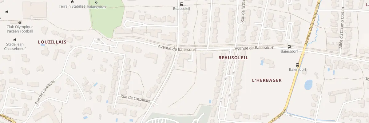 Plan du 12 Av de Beausoleil à Pacé