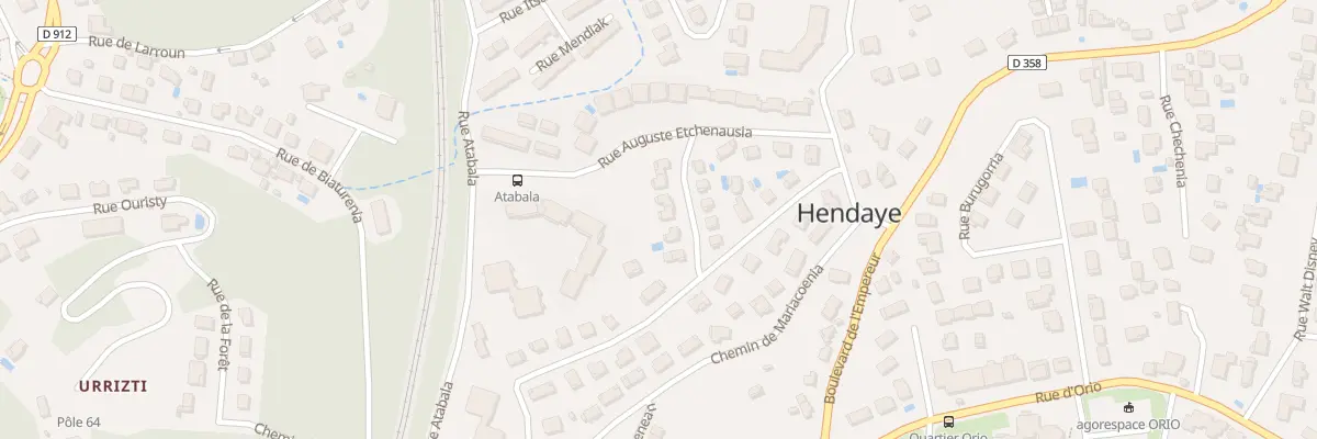 Plan du 12 Rue andré hatchondo à Hendaye