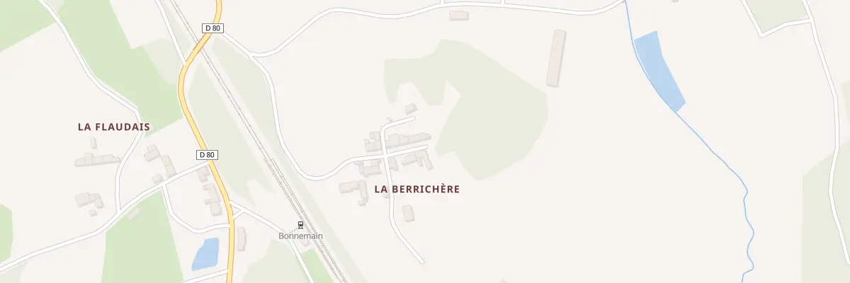 Plan du 5229 Les Bericheres à Bonnemain