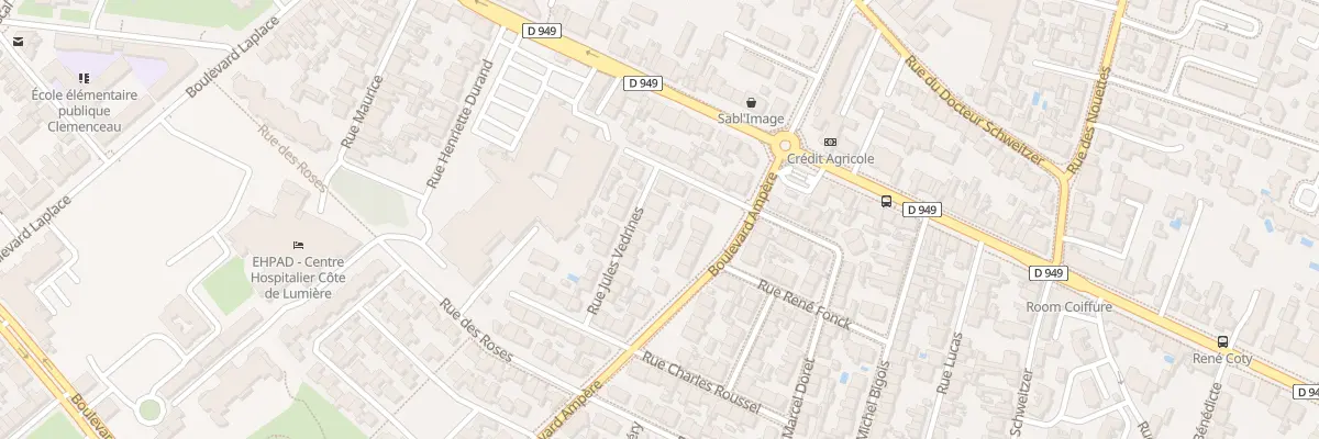 Plan du 18 Rue Vedrines aux Sables-d’Olonne