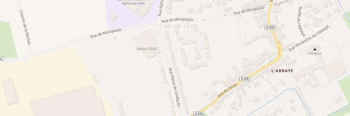 Plan du 13 Rue Pierre de Coubertin à Dol-de-Bretagne