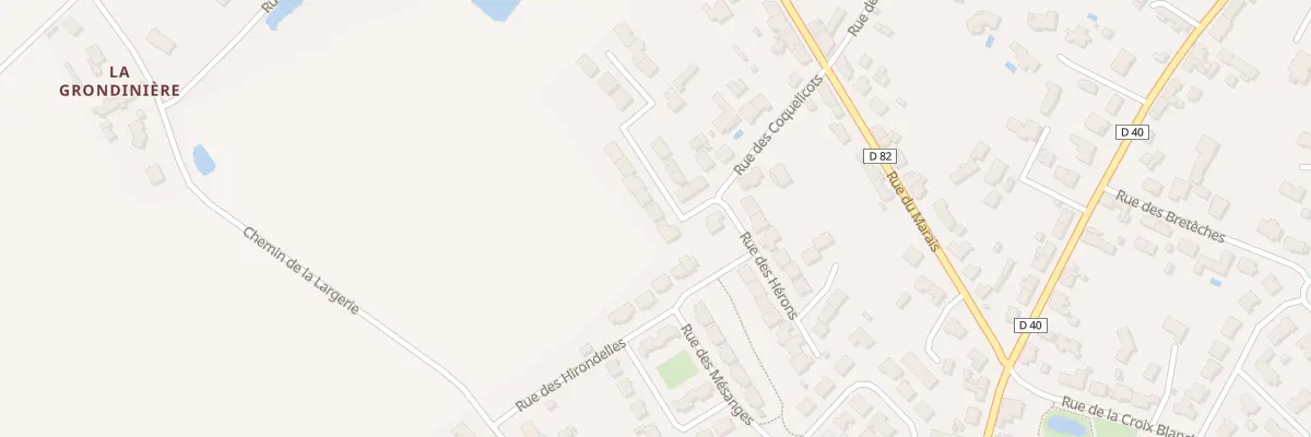 Plan du 3 All des Parulines à Coëx