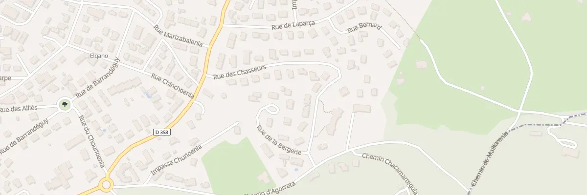 Plan du 13 Rue de la Bergerie à Hendaye