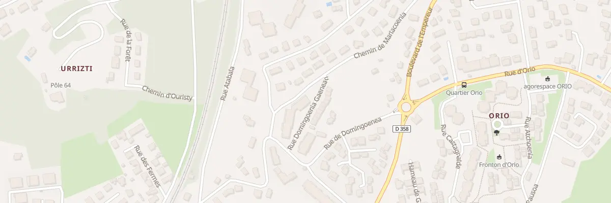 Plan du 2 Rue Domingoenia Gaenean à Hendaye