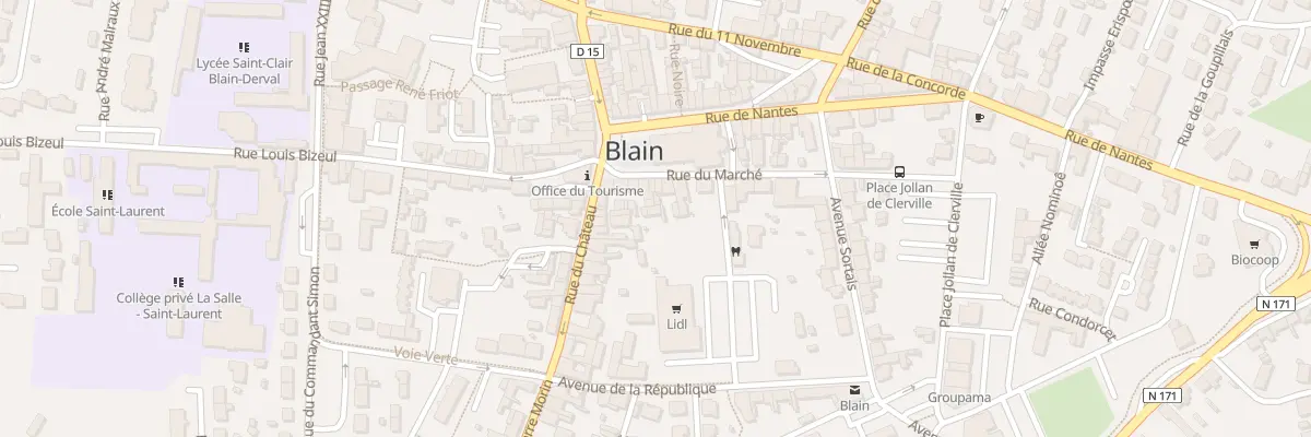 Plan du 2T Rue du Château à Blain
