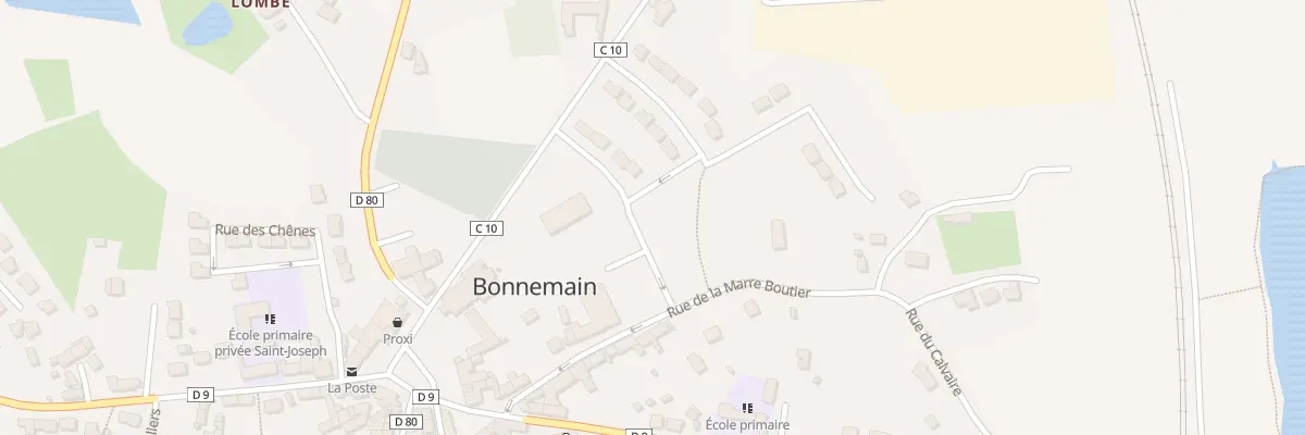 Plan du 17 All de la Duchesse Anne à Bonnemain