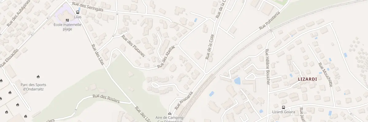 Plan du 3 Rue Jeanne Galbarette à Hendaye