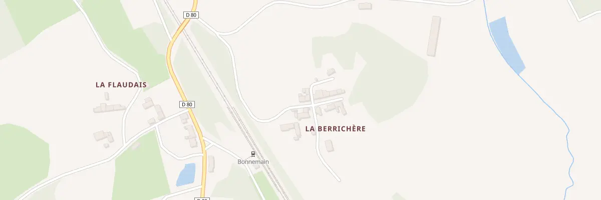 Plan du 1 Les Bericheres à Bonnemain