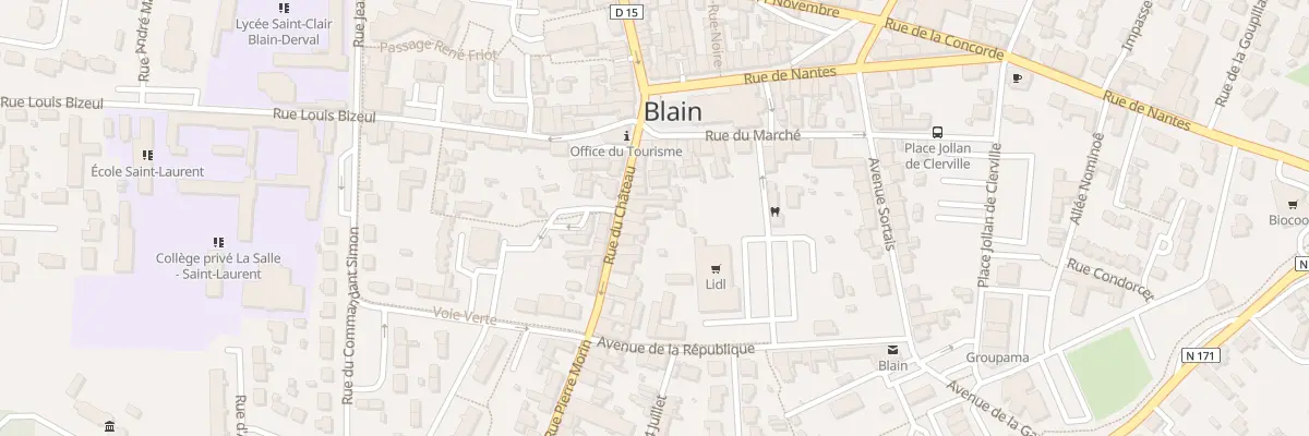 Plan du 14 Rue du Château à Blain