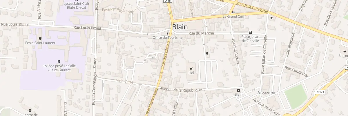 Plan du 16 Rue du Château à Blain