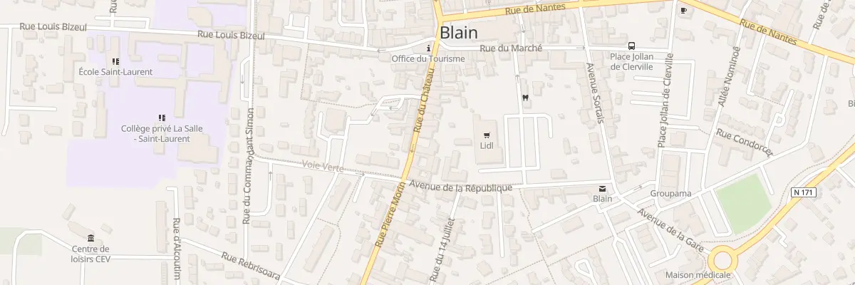 Plan du 22 Rue du Château à Blain