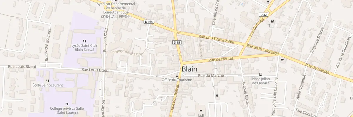 Plan du 6 Rue Aristide Briand à Blain