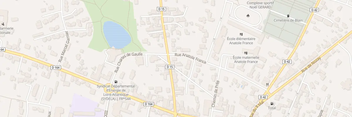Plan du 22 Rue Anatole France à Blain