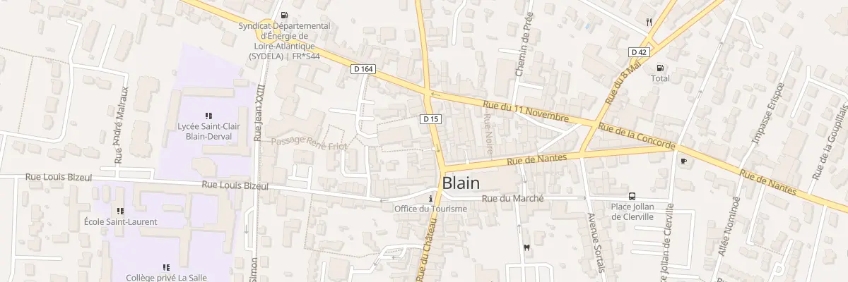 Plan du 10 Rue Aristide Briand à Blain