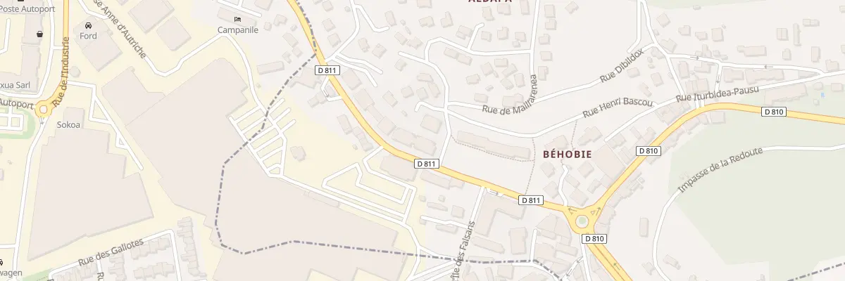 Plan du 2 Rue d’Aldapa à Urrugne