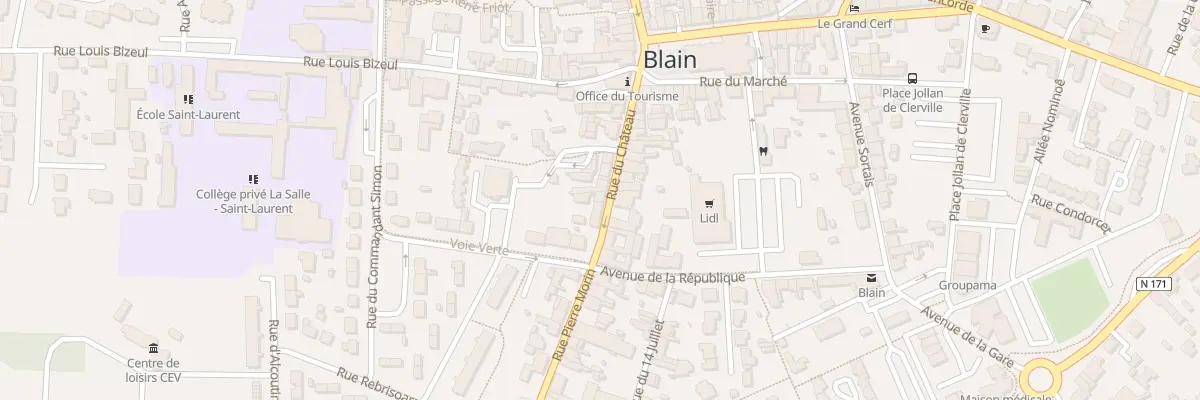 Plan du 15 Rue du Château à Blain