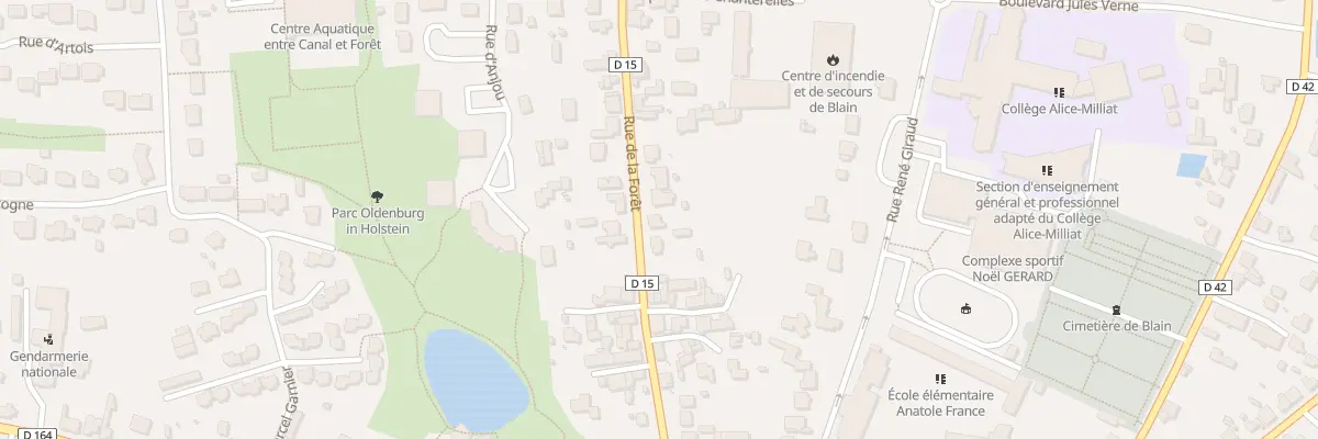 Plan du 39 Rue de la Forêt à Blain